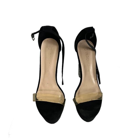 Ankle Strap Diamante Heels - Picture 1 of 2